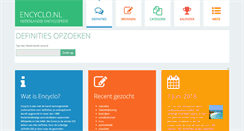Desktop Screenshot of encyclo.nl