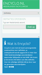 Mobile Screenshot of encyclo.nl