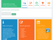 Tablet Screenshot of encyclo.nl